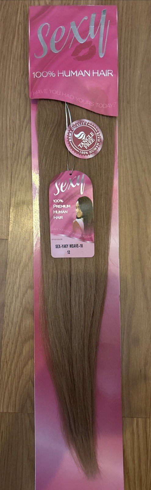 100% Human Hair Ext. 18”inch. Color #12. Blond. 1 Pack For $40