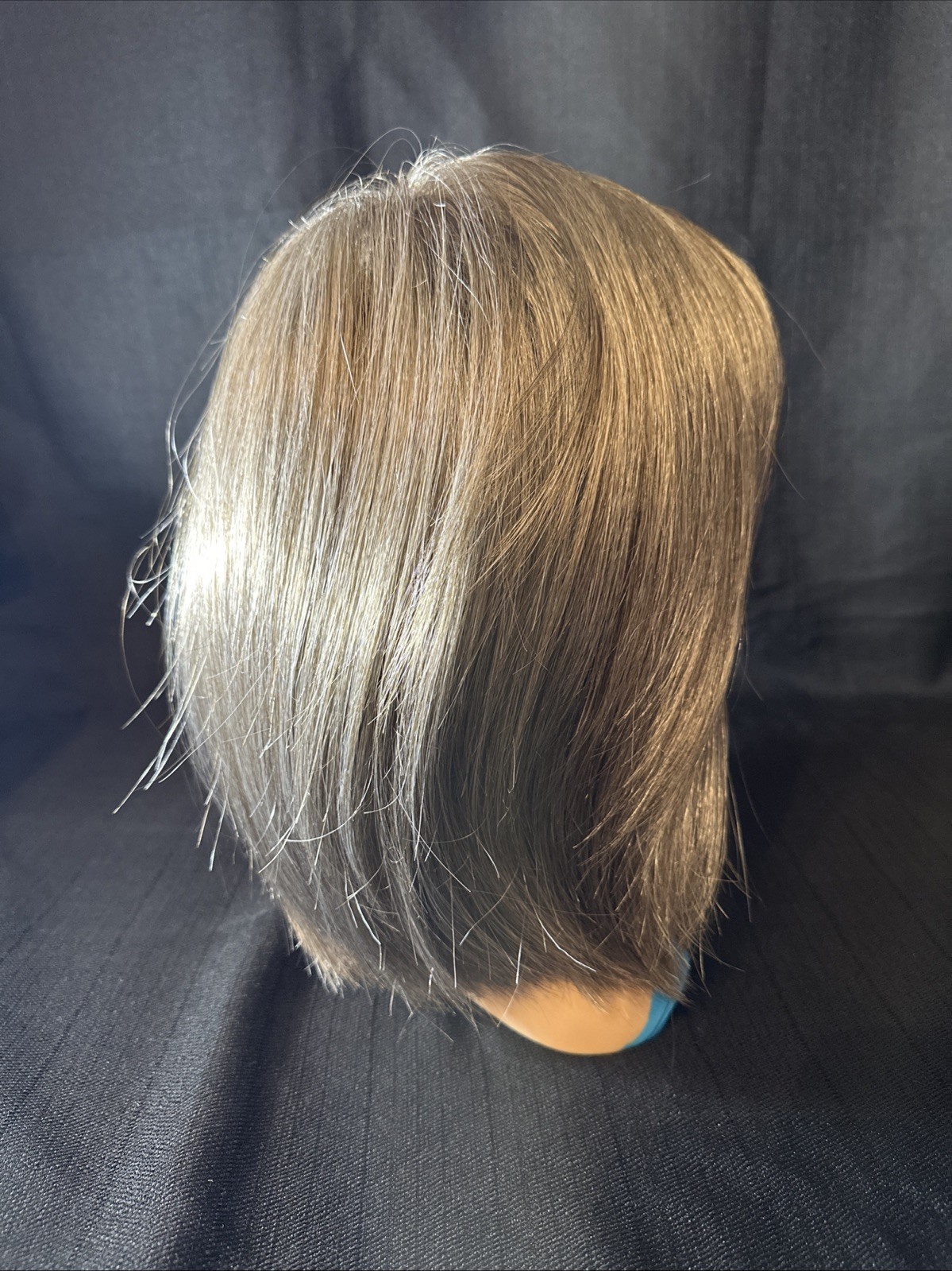 ENVY WIG SCARLETT, Average Cap Size, Dark Grey, Mid Length Straight Bangs Box