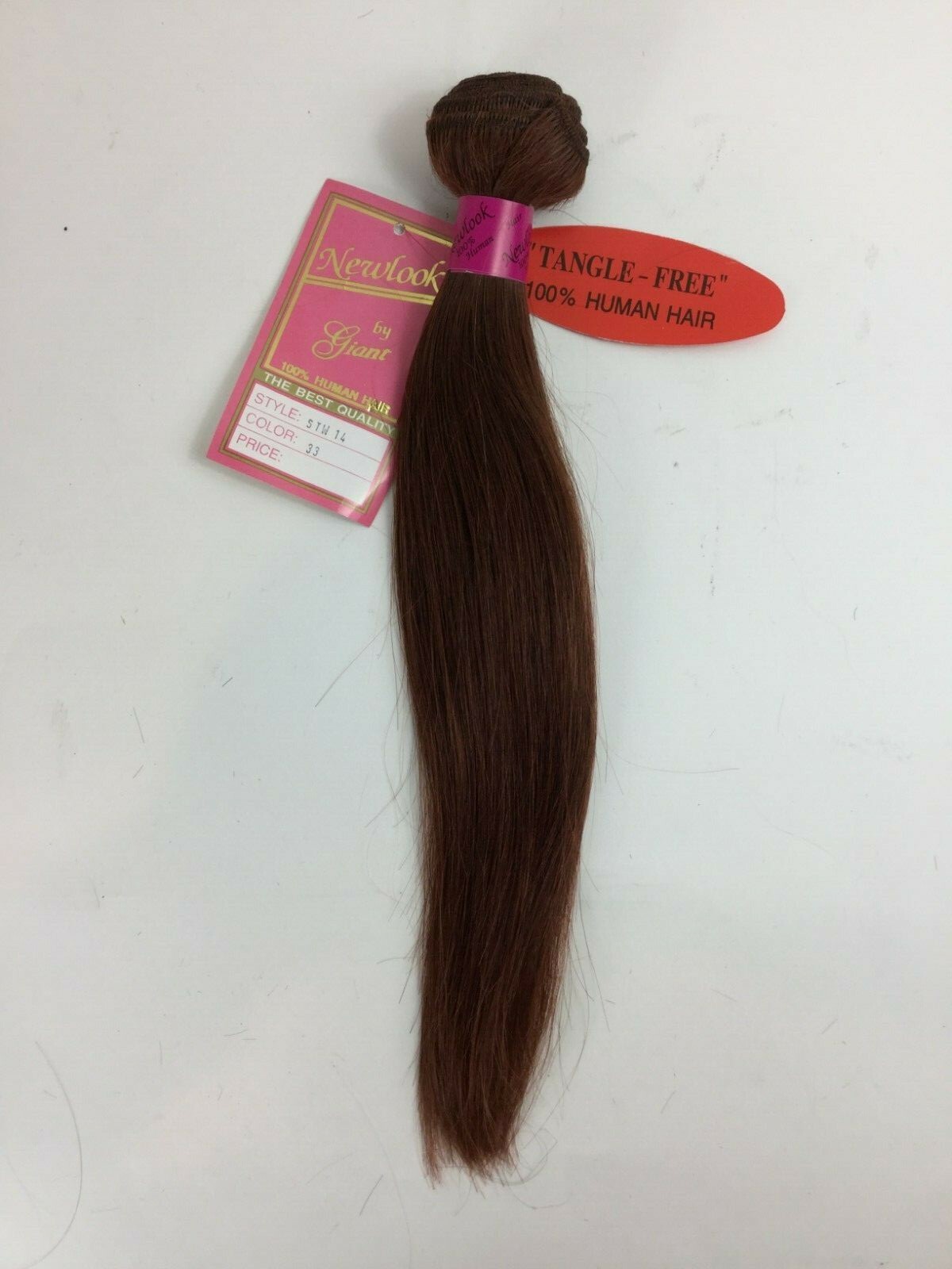 100% HUMAN HAIR Premium Straight 14″ Weaving Weft Color Soft & Tangle Free 4oz.