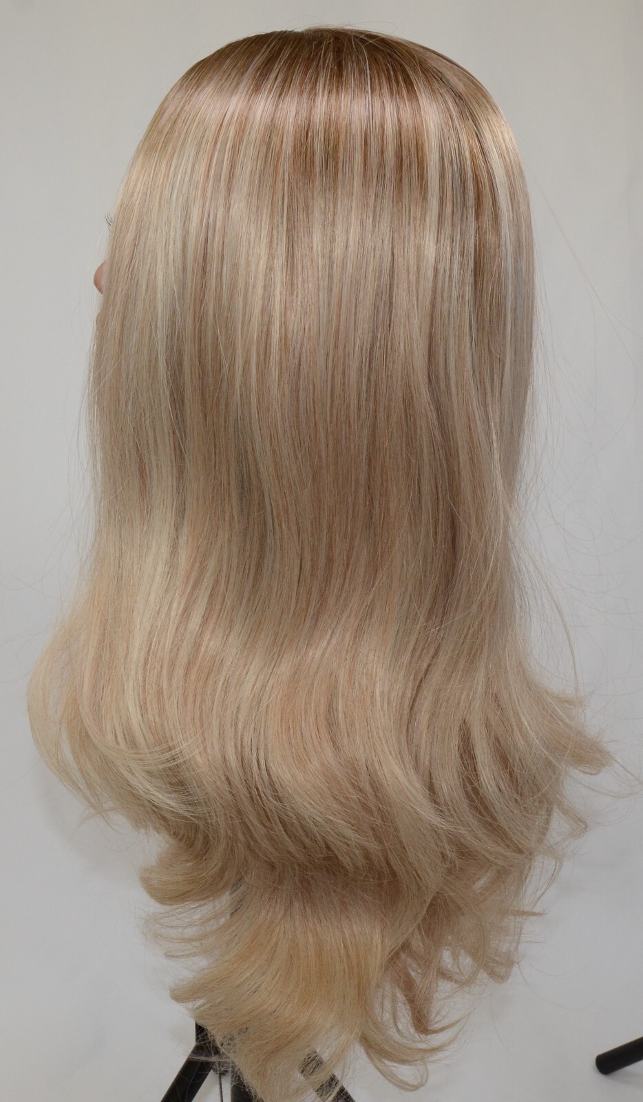 Lady Miranda Ombre Wig Brown to Ash Blonde High Density Heat Resistant Synthetic