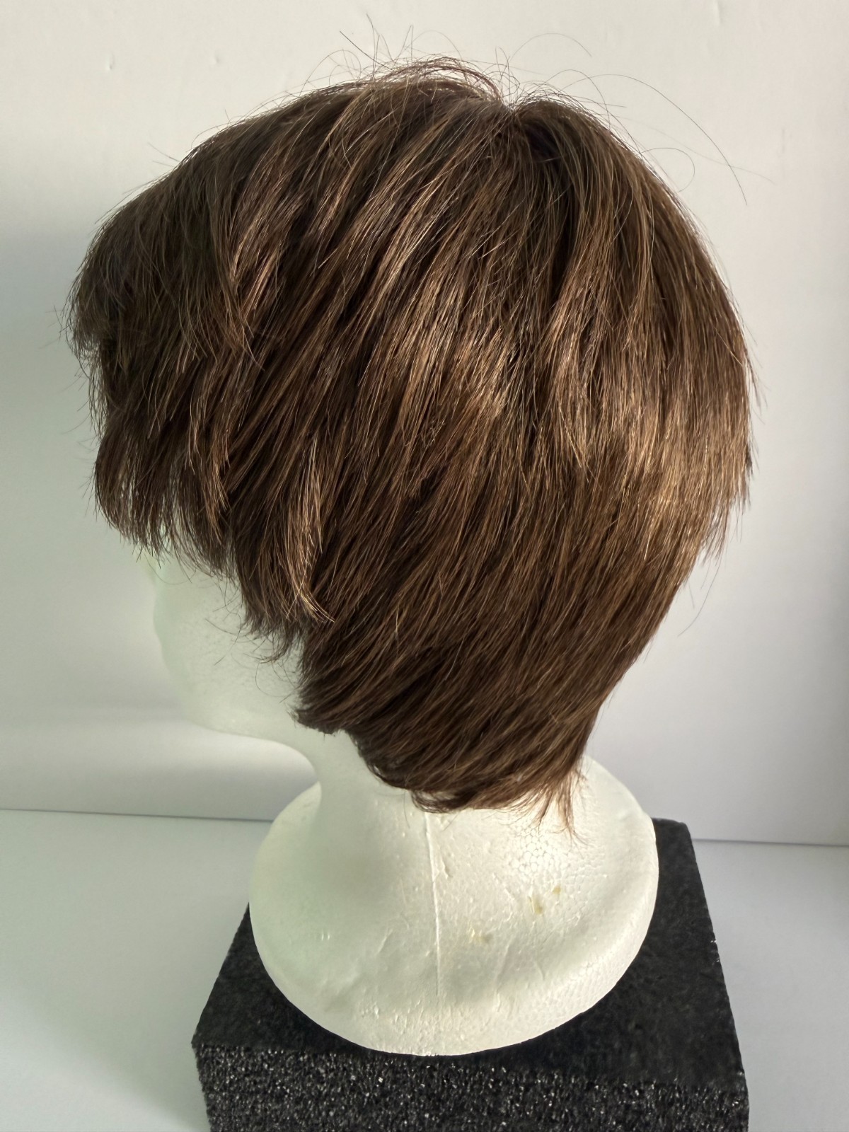 Tony of Beverly Wig Modacrylic Fiber Dark Brown Short Pixie Clean!