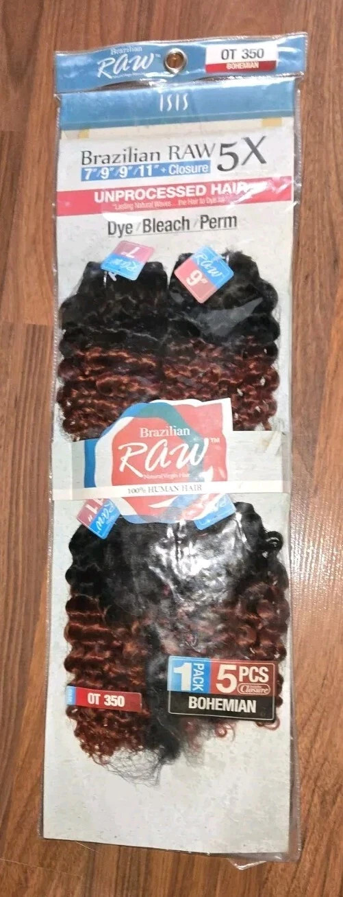 Brazilian Raw BOHEMIAN CURLS 100% Natural Virgin HUMAN HAIR OT 350 4 sections ++