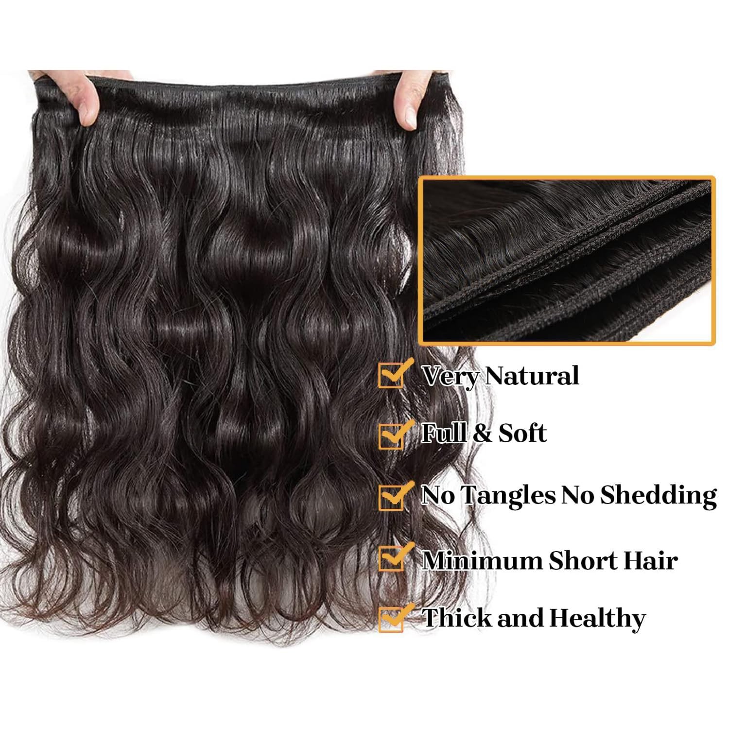 12A Human Hair Bundles with Closure 18 20 22 24+16 Inch Brazilian Body Wave 4…
