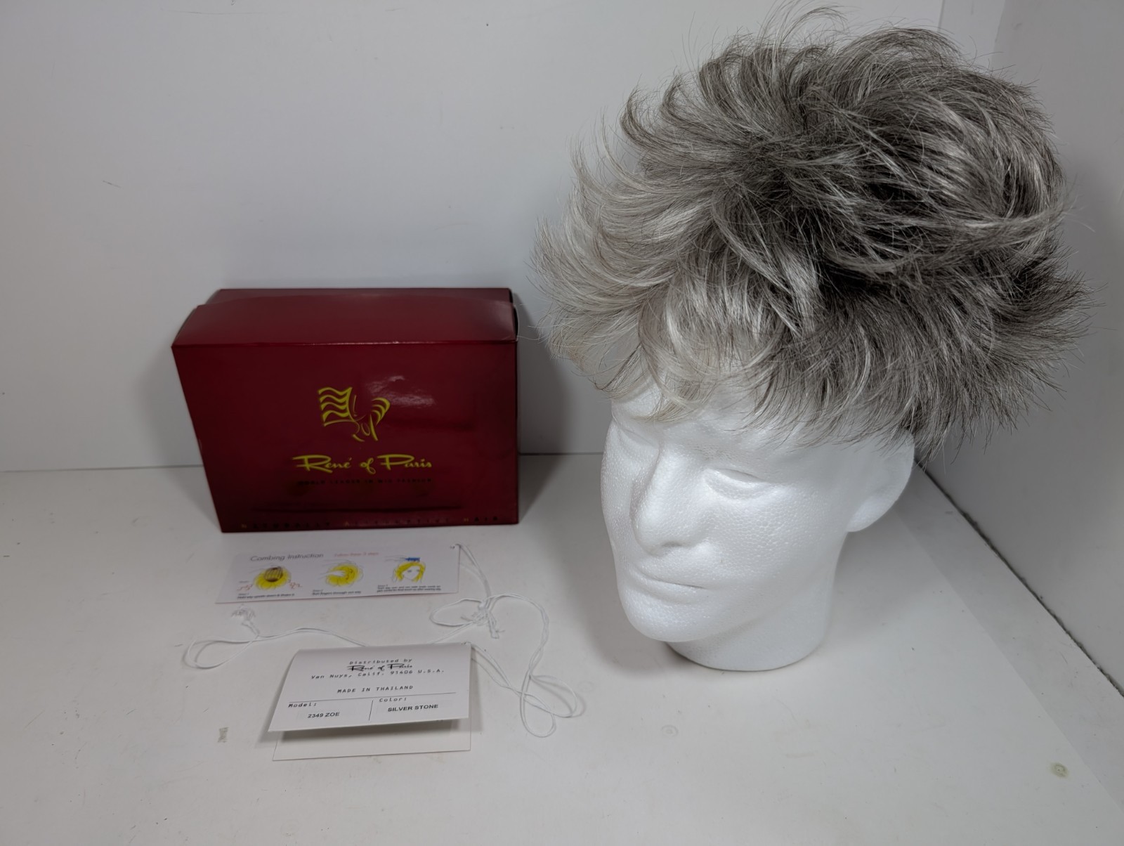 Zoe Wig Rene Of Paris 2349 Silver Stone Color W/ Box