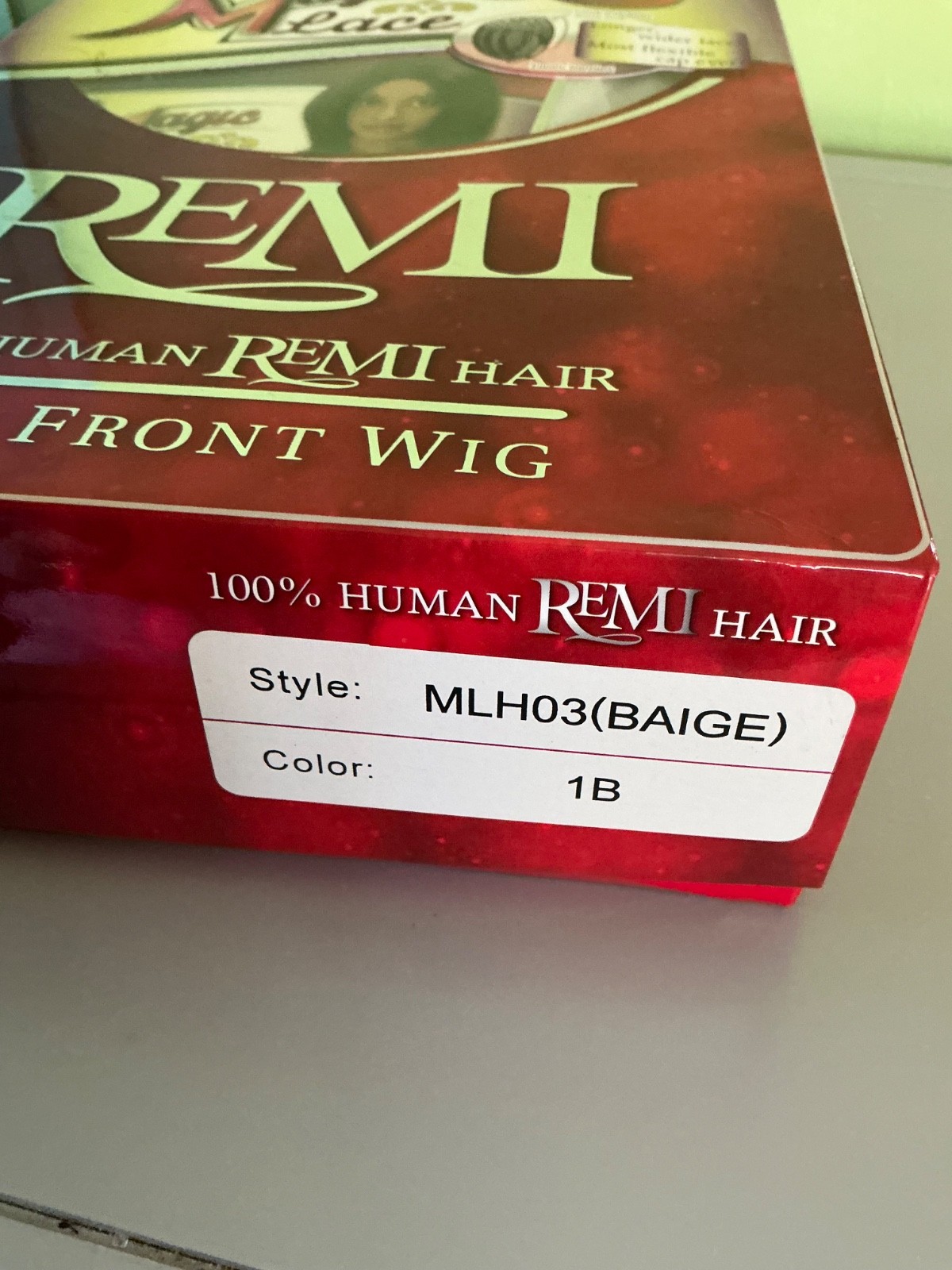 NIB New Born Free 100% Human Remi Hair Lace Front Short Wig Style MLH03 Color 1B