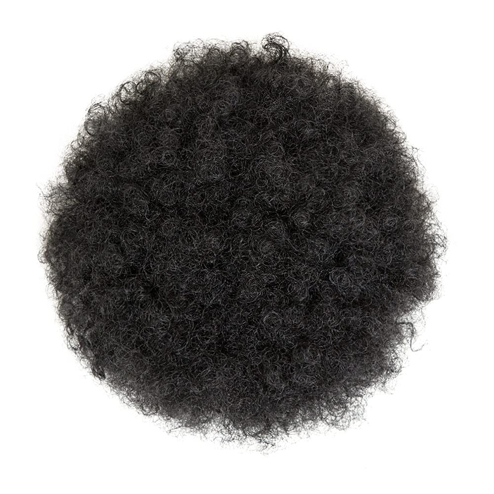 MOONSHOW Afro Puff Drawstring Ponytail Extension for Black Women Short Afro Kink