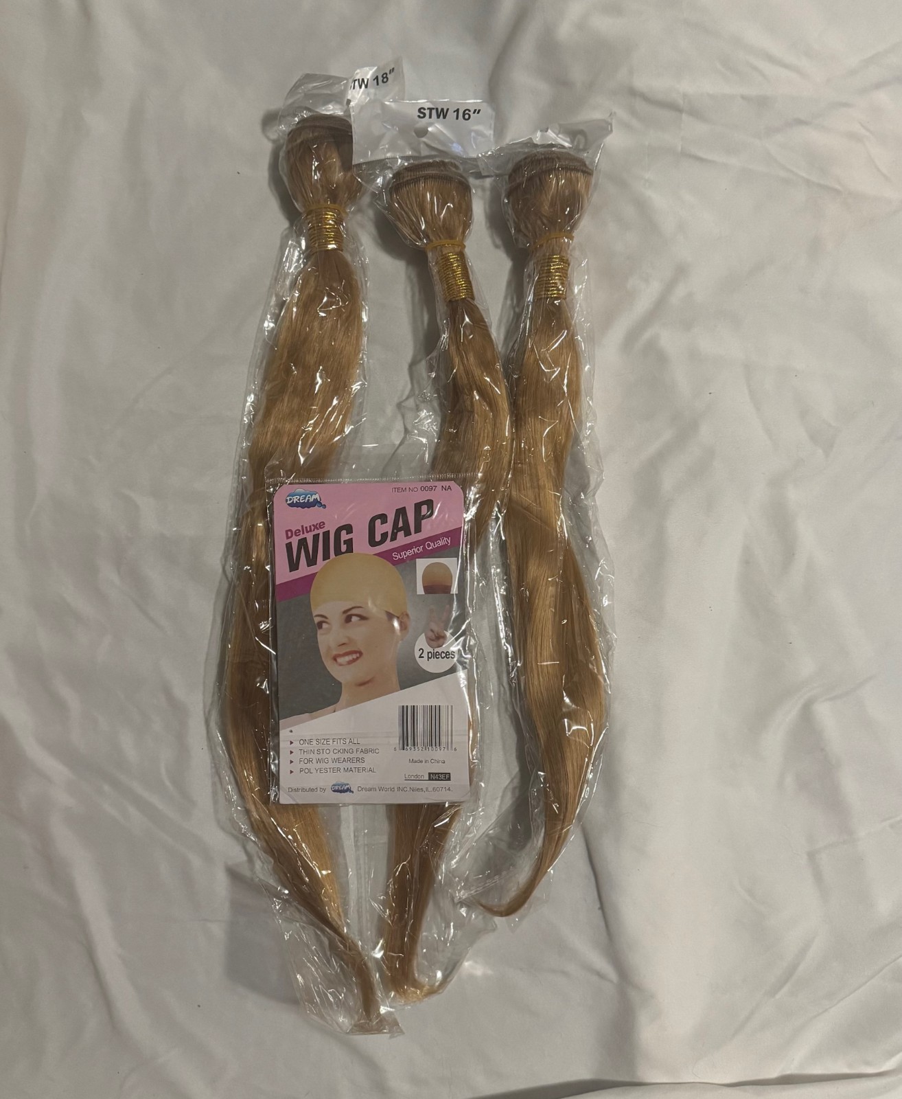 New with Tags Hair Extensions 14 16 and 18 Inch #27 with Cap