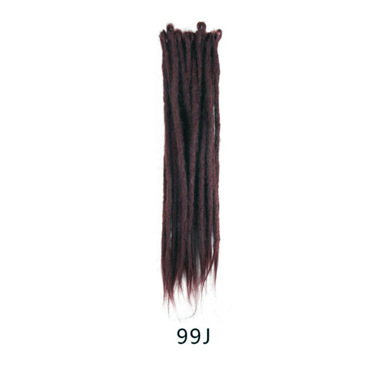 50cm Ombre Dreadlocks Extensions Crochet Braiding Hair Dreads Locs Synthetic New