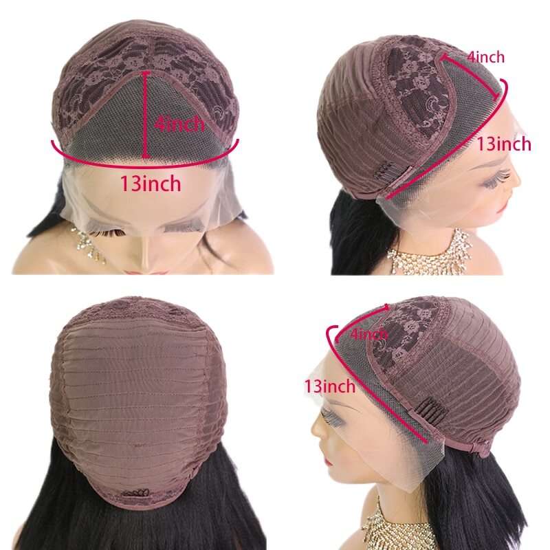 13×4 Synthetic Lace Front Preplucked Tansparent Highlight 30 Inch Body Wave Wigs
