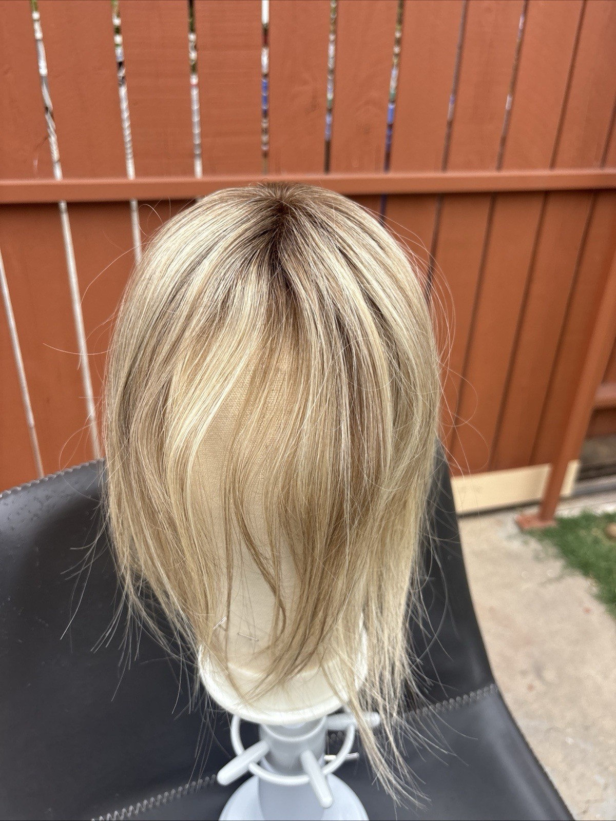 Jon Renau Topper Human Hair Topper Easipart HH Shaded Praline 12FS8 New