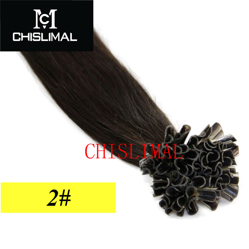7A U/Nail Fusion Keratin Tip Remy Human Hair Extensions 16″18″20″22″24″26″ 100s