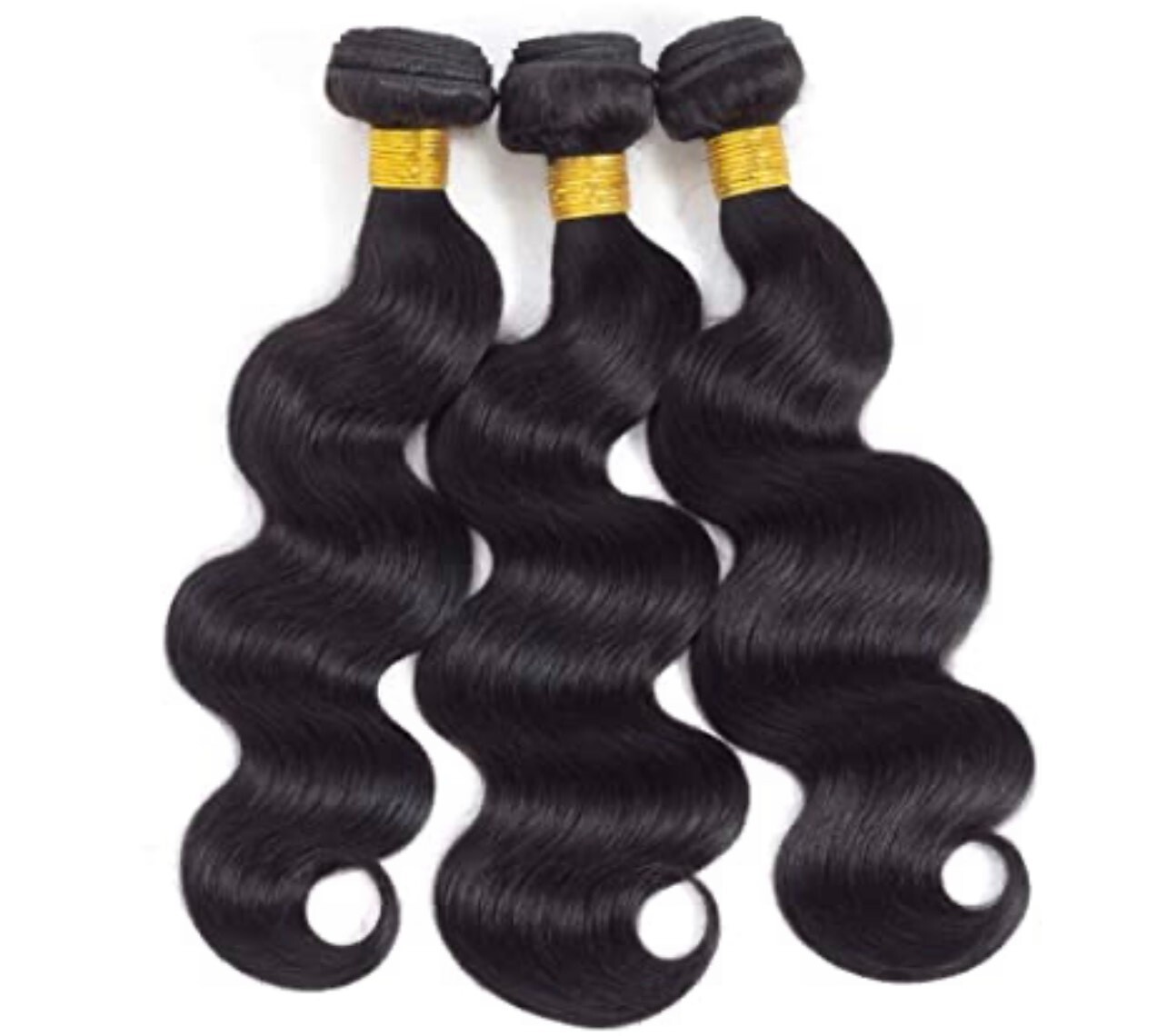 100% black natural Unprocessed human hair bundles,32 inches, brazilian Body Wave