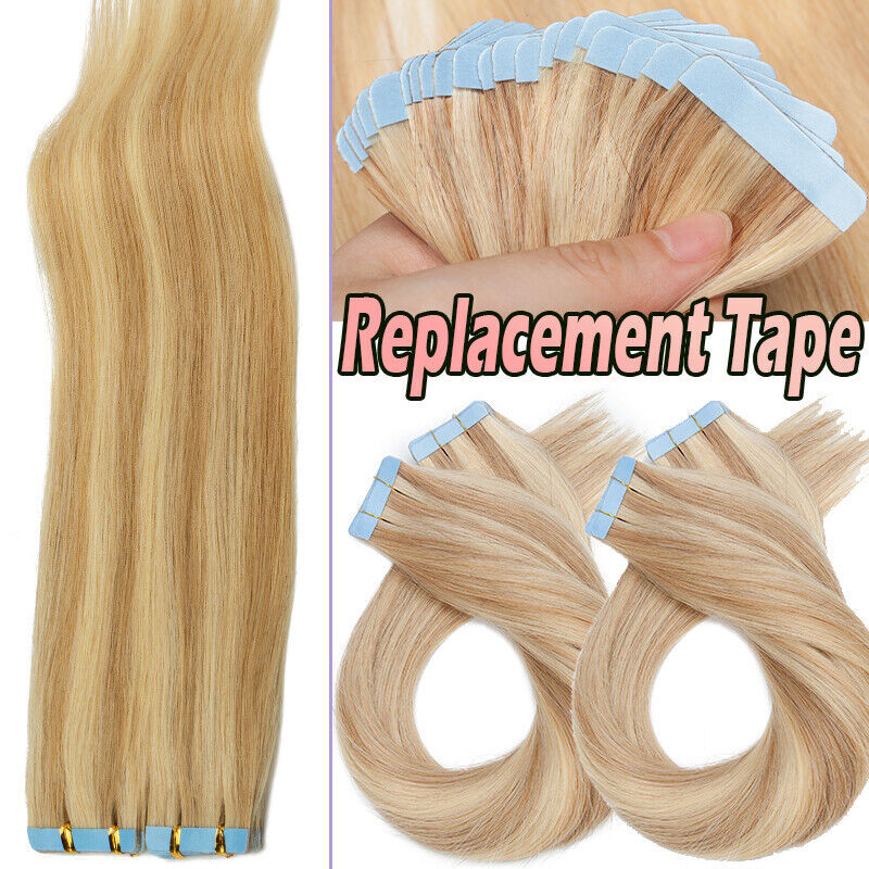 Bleach White Tape In 150G Remy Human Hair Extension Thick Skin Weft Double Drawn