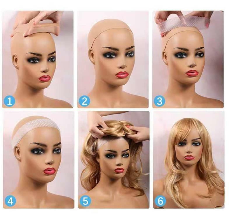 Silicone Non Slip Wig Gripper Grip Headband RopShaped Sport Elastic Hair band