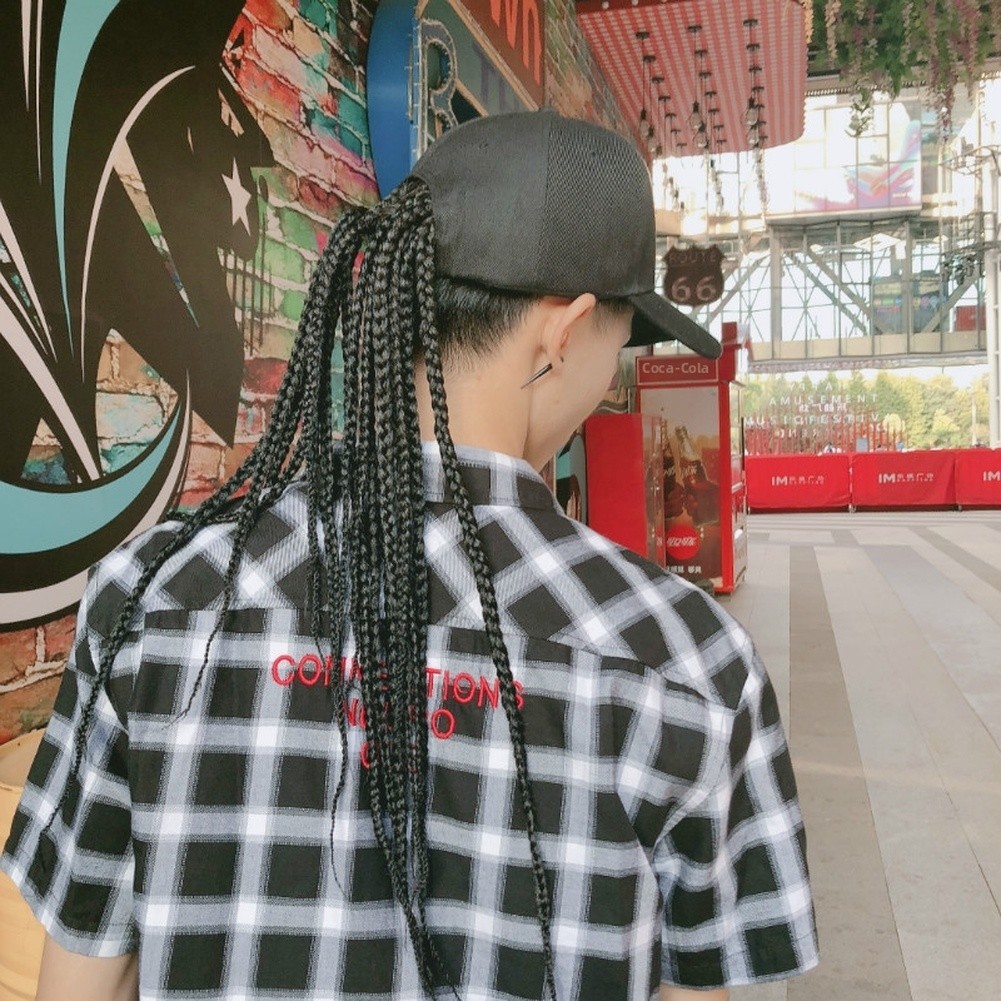 Adjustable FOR BRAIDED Dreadlock Hat – Black White Options for Women and Men
