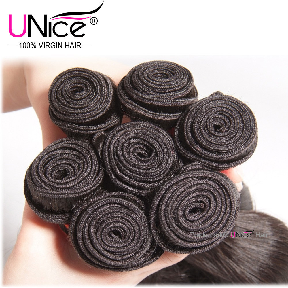 UNice Hair Cambodian Loose Wave Bundles Human Hair Extensions Virgin Hair Weaves