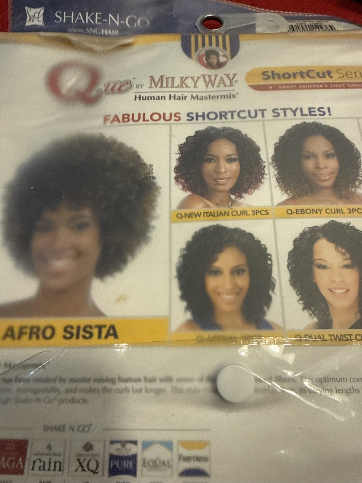Human Hair Master BlendBrown To Red Short Sew In