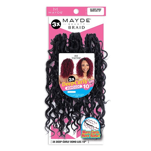 Mayde 3X Deep Curly Boho Loc 10″