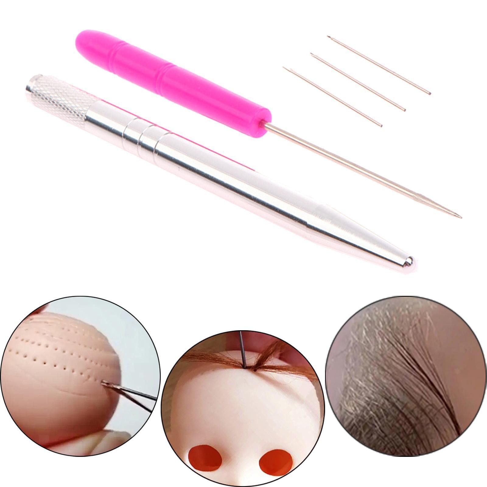 DIY Doll Hair Needle Reborn Hair Rooting Tool Easy to Use Metal Practical