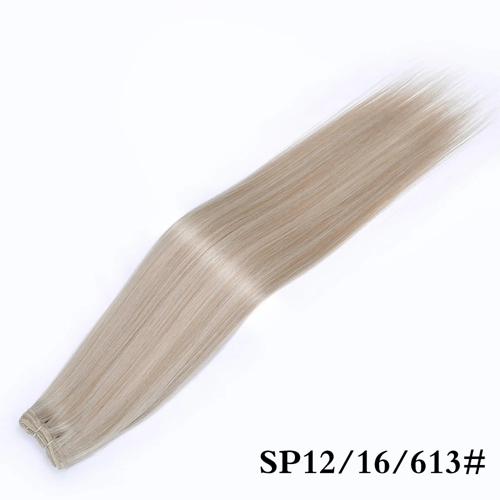 Blonde Ombre Body Wave Hair Bundles Thick Synthetic Hair Extensions Loose Deep