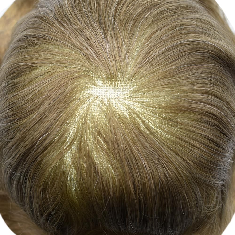 Swiss Lace Men Toupee HairpieceFull French Lace Hair Replacement System For Man