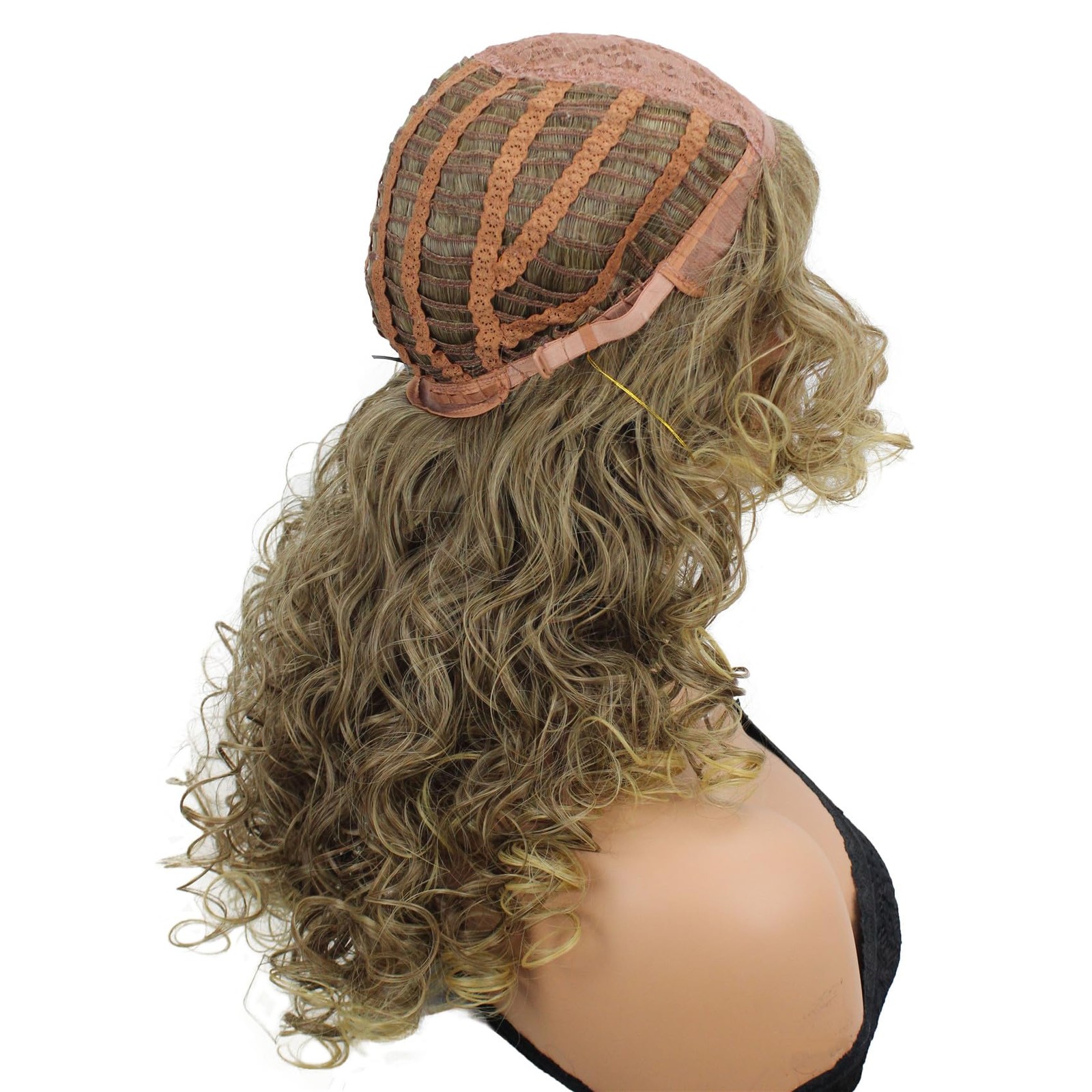 Long Curly Heat Resistant Synthetic Hair Wigs Women Girls Party Wig