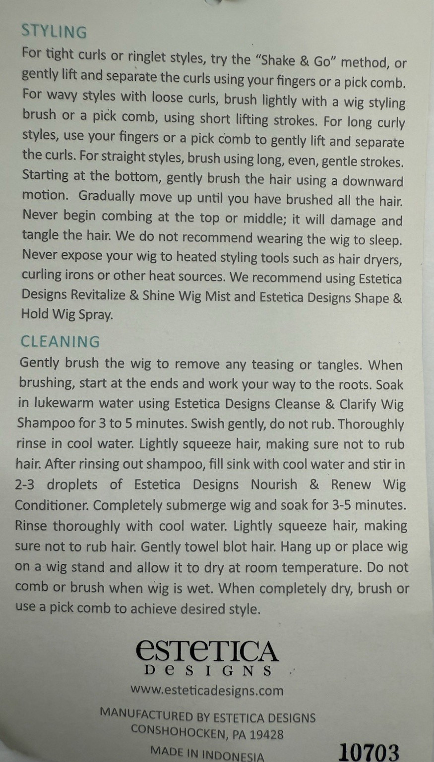 Estetica designs Top Piece Style Easy On Color R60 White