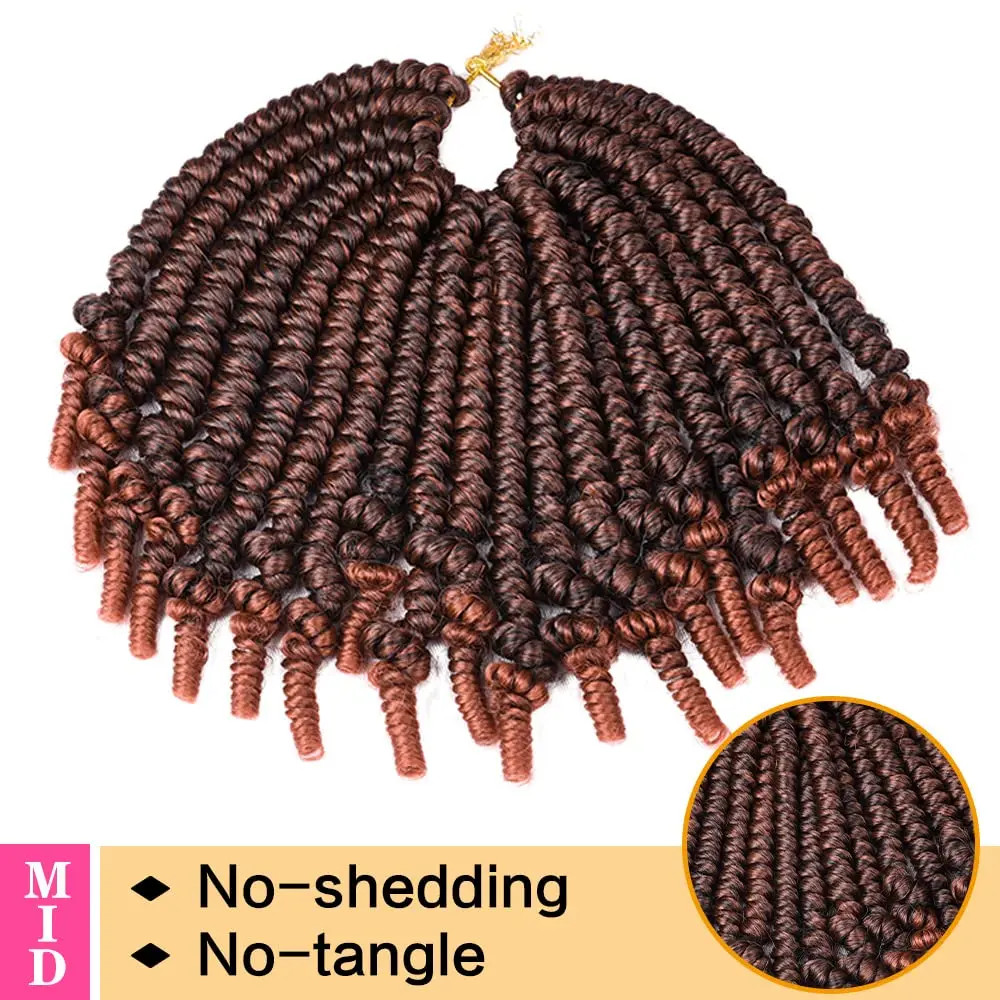 Passion Spring Twist Crochet Hair Pretwisted Pre Looped Braids Hair Extensions