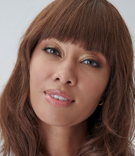 STYLD by KEN PAVES Honey Ombre Blunt Bangs Hair Extensions Human New Clip In