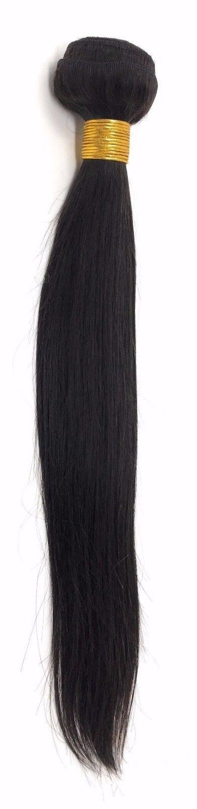 Brazilian Straight off Black #1B 100 Human Hair 1 bundle and 3 bundles deal