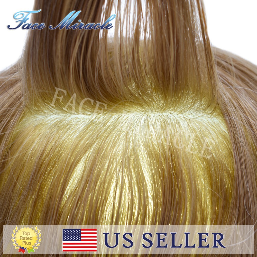 Mens Thin Skin Toupee Human Hair Systems All Poly Injected Toupee Hair for Men