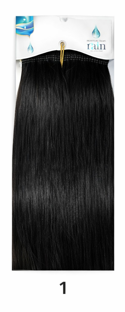 Rain Moisture Remy 100% Human Hair Straight Weaving 10S Inch Color 1, 1B,2, & 4