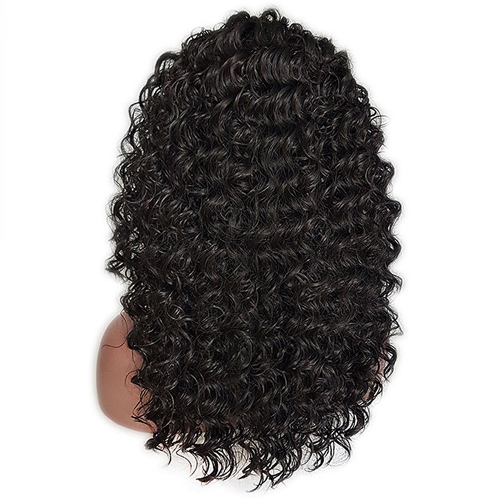Heat Resistant Synthetic Front Curly Short Bob Wig for Women