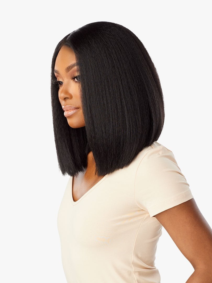 Sensationnel Kinky Edges Glueless HD Lace Wig -13 x 6 Kinky Bob 14″