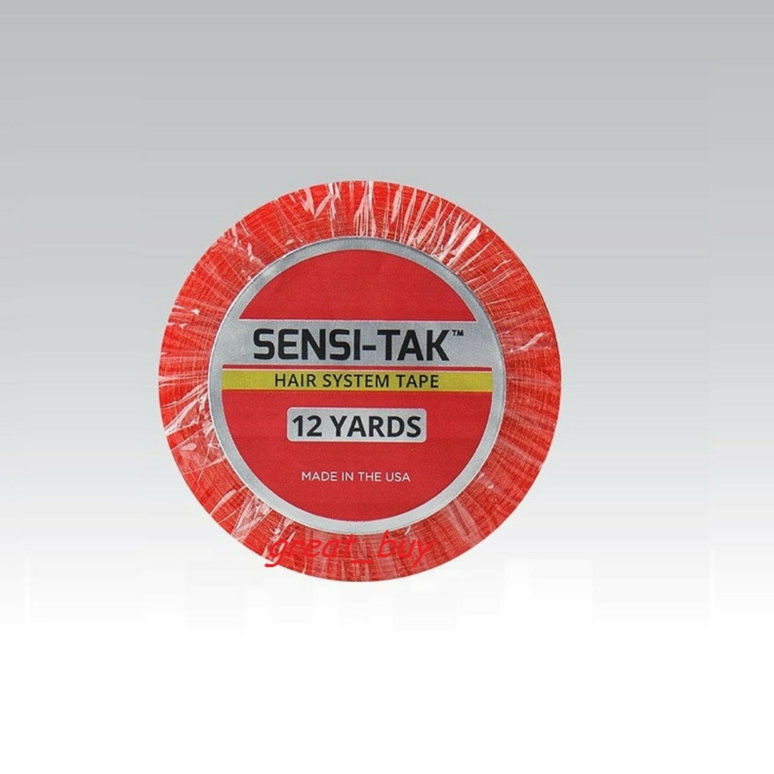 Walker Red Tape Sensi-Tak support tape 3/4″x 12 Yard Roll_ Wig Hair System Tape.