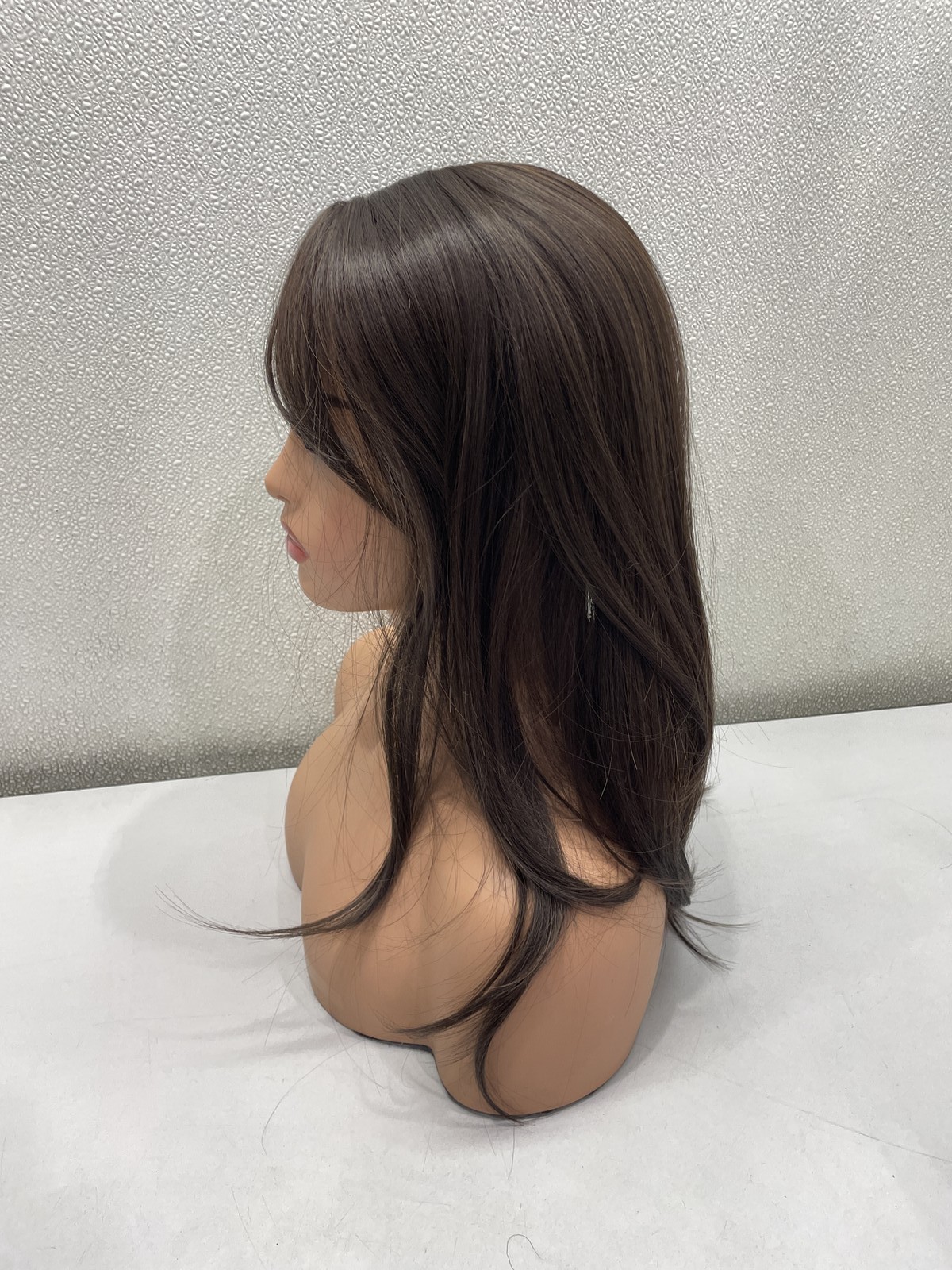 Molefi Cici 4/8# Black Brown Synthetic Topper Hair, 18″