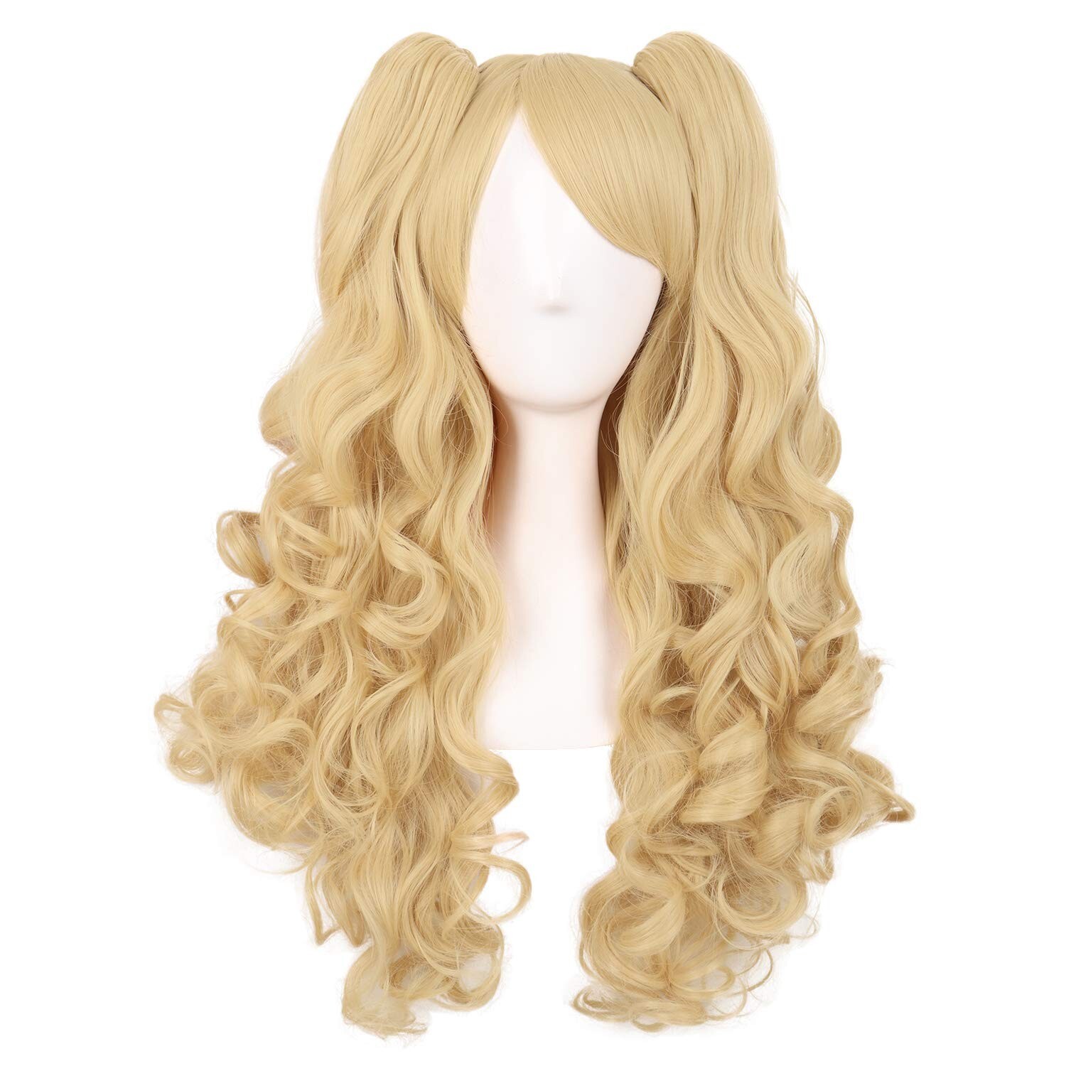 Light Purple 28″/70cm Long Curly Clip Ponytails Heat Resistant For Party Cosplay
