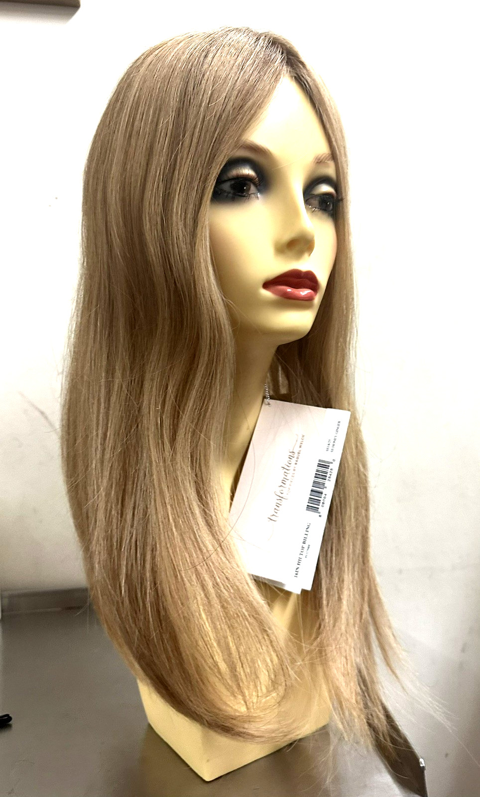 RAQUEL WELCH TOPPER-16″TOP BILLING-14/25SSHoneGingerHumanHairMonoTopBASE8.5″X10″