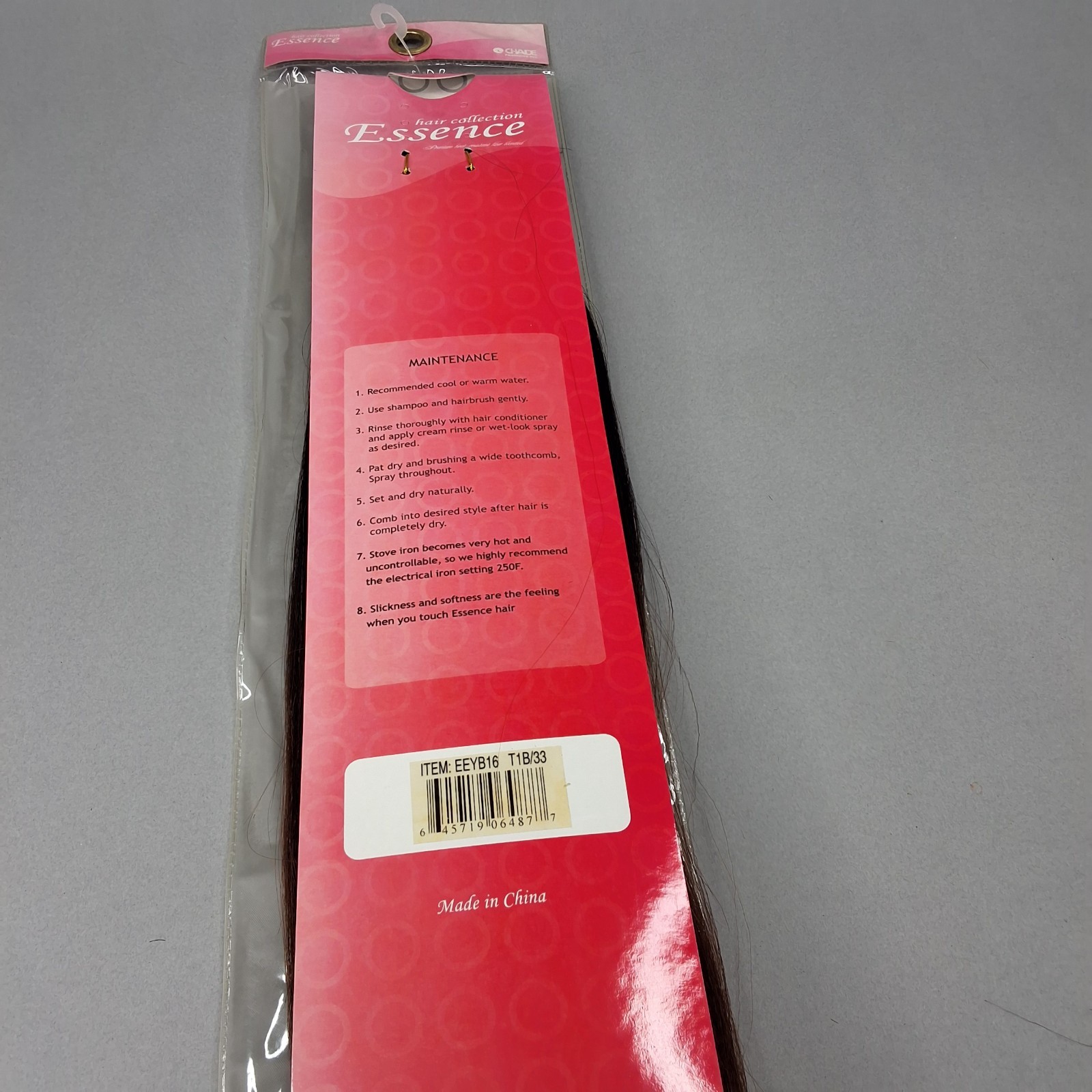 16” Yaki Bulk #T1B/33 Black Root Auburn Straight Micro Braiding Blend Hair