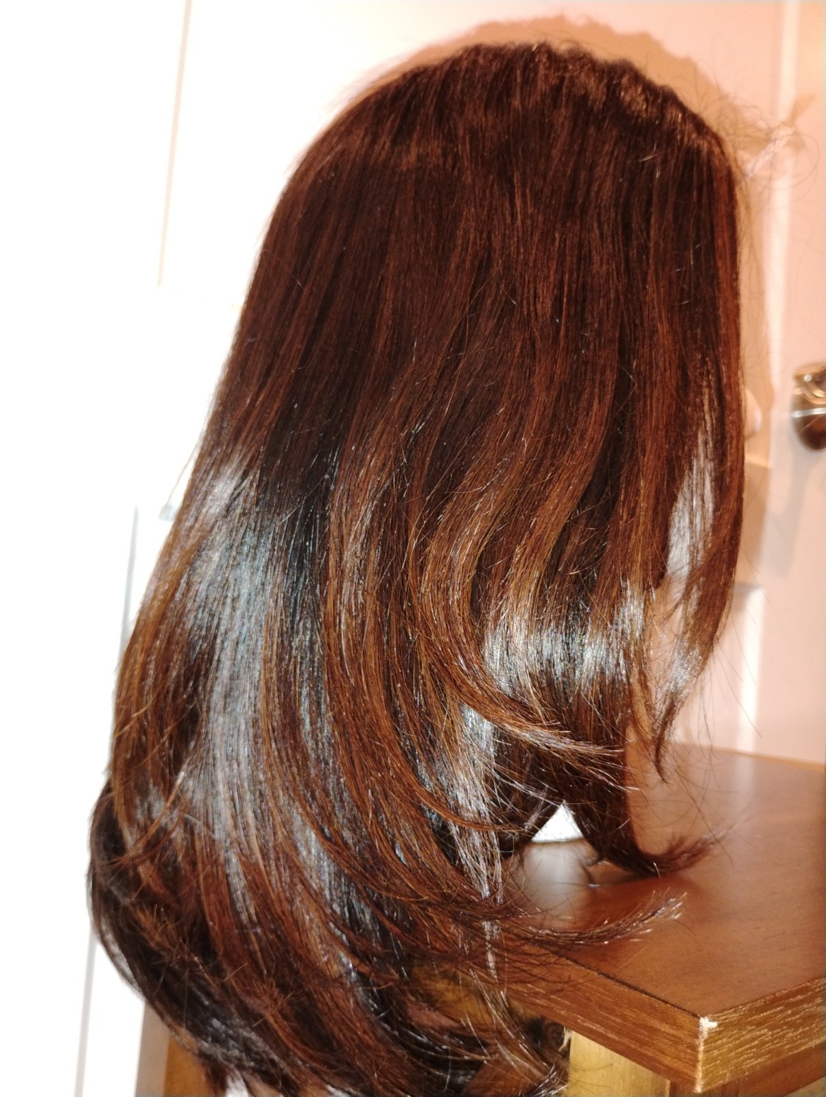 The Nirene Collection Human Hair Closure Wig Bob HD Lace Brand New Custom Color