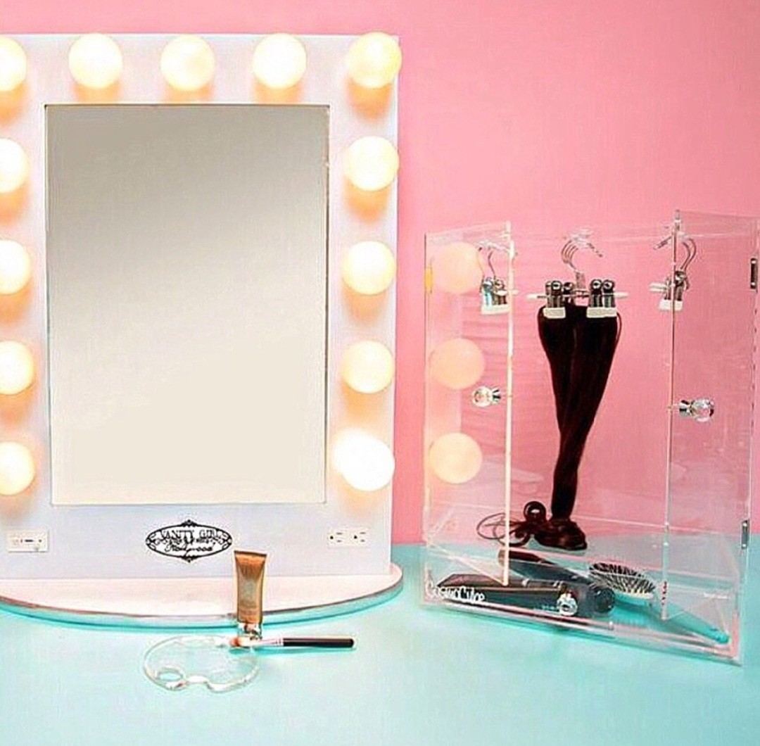 Clear Acrylic CosmoCube Locx Hair Extension Storage and Styling Station