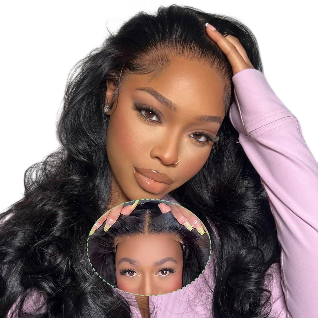 Wear and Go Glueless Wigs Pre Plucked Pre Cut 4×4 Lace Closure Wig Body Wave