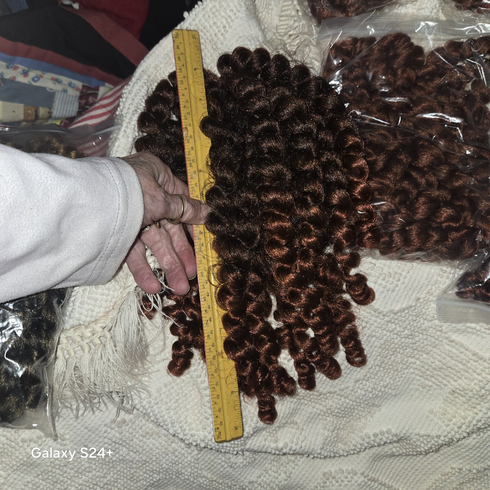 5 Pack 12” Brown Dark Brown Kinky Curly Crochet Hair Spiral Curl – Sealed