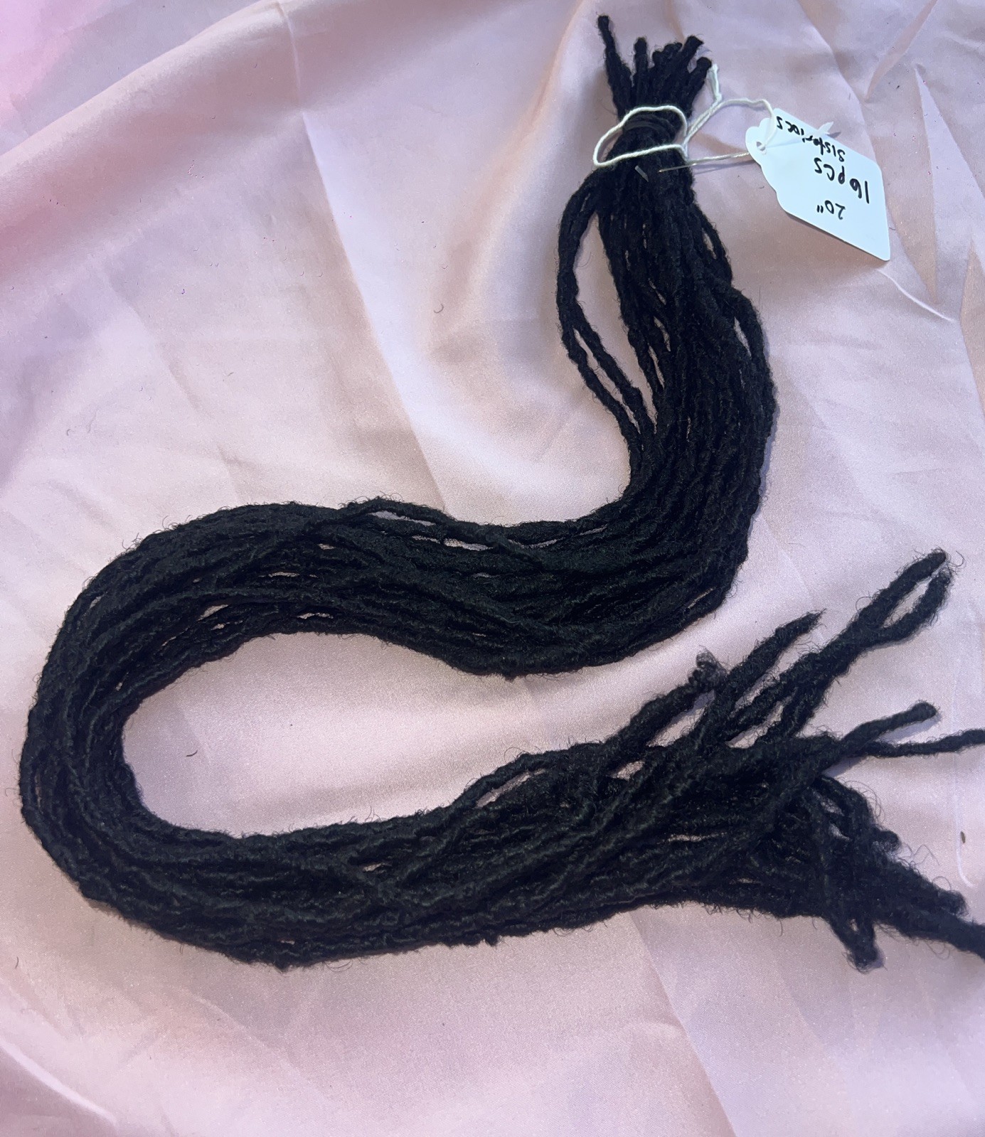 100% Natural Grown Micro Dreadlocks 20 inch. 16 Pieces Micro Small Size Locs