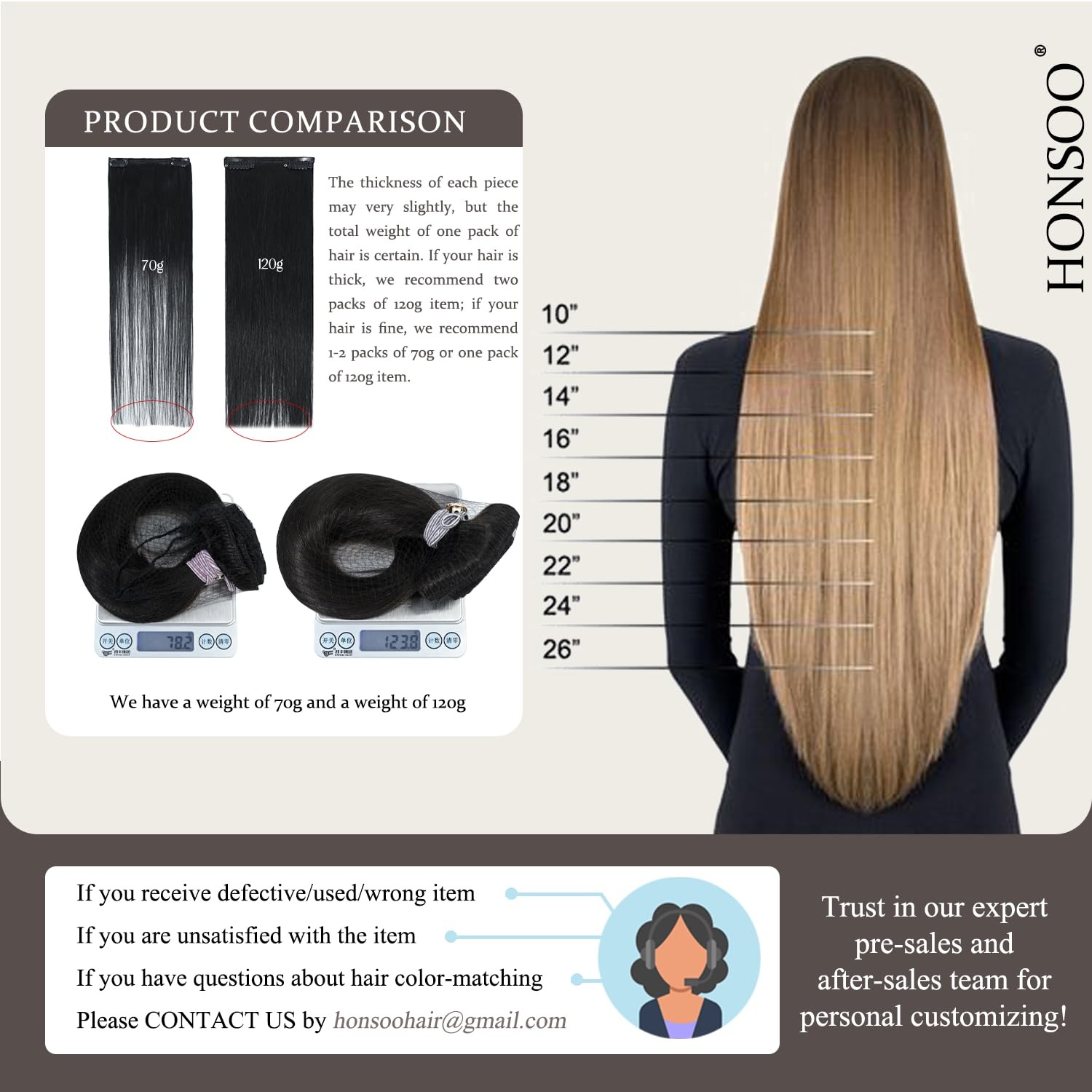 Balayage Hair Extensions Real Human Hair Mixed Bleach Blonde 20in 100g 7pcs C…