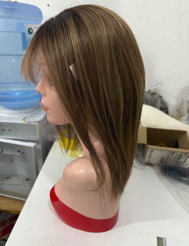 Small Cap Highlight 100% Remy Human Hair 13×4 Lace Front Wig