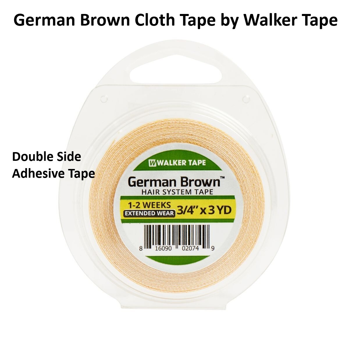 German Brown Cloth Tape 3/4 inch X 3 yard roll by Walker Tape