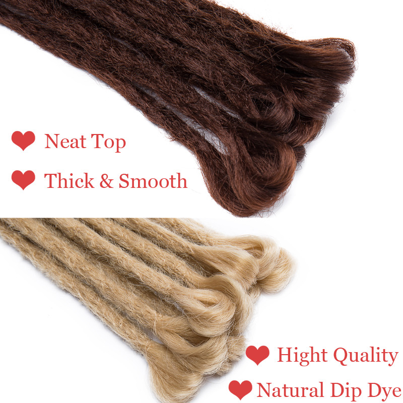 REAL Handmade Dreadlocks Crochet Reggae Braids Fake Hair Extensions OMBRE Blonde