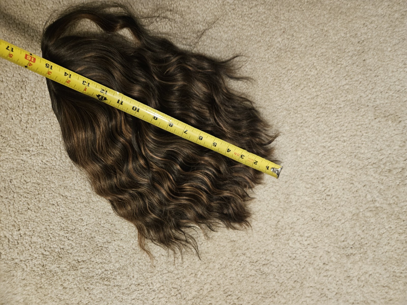 New WOMEN’S LACE FRONT Chocolate Brown HAIR WIG Wavy With Highlights