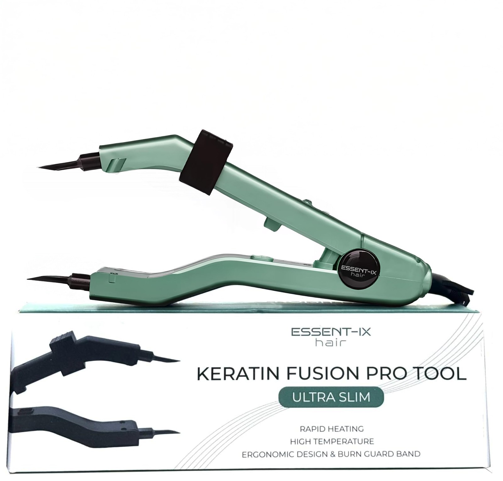 Professional Keratin Fusion Tool for Hair Extensions – Slim Long Heating Plat…